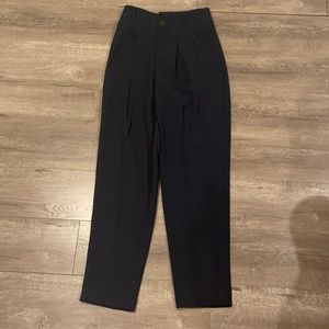 Mango navy high waisted pants size 4